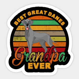 Best Great Danes Grandpa Ever Sticker